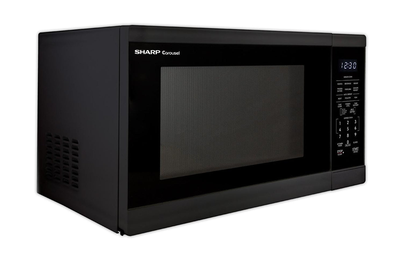 Sharp 1.4 cu. ft. 1100W Black Countertop Microwave Oven