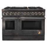 Smoke & Brass By JennAir® 48" Dual-Fuel Professional-Style Range