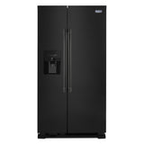 36-Inch Wide Side-by-Side Refrigerator with Exterior Ice and Water Dispenser - 25 Cu. Ft.