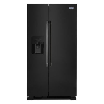 36-Inch Wide Side-by-Side Refrigerator with Exterior Ice and Water Dispenser - 25 Cu. Ft.