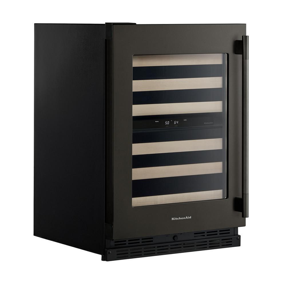 24" Undercounter Wine Cellar with Full-Extension Wood-Front Racks