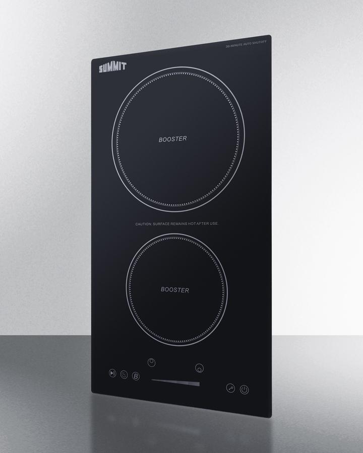 12" Wide 208-240v 2-zone Induction Cooktop With Safety Shutoff