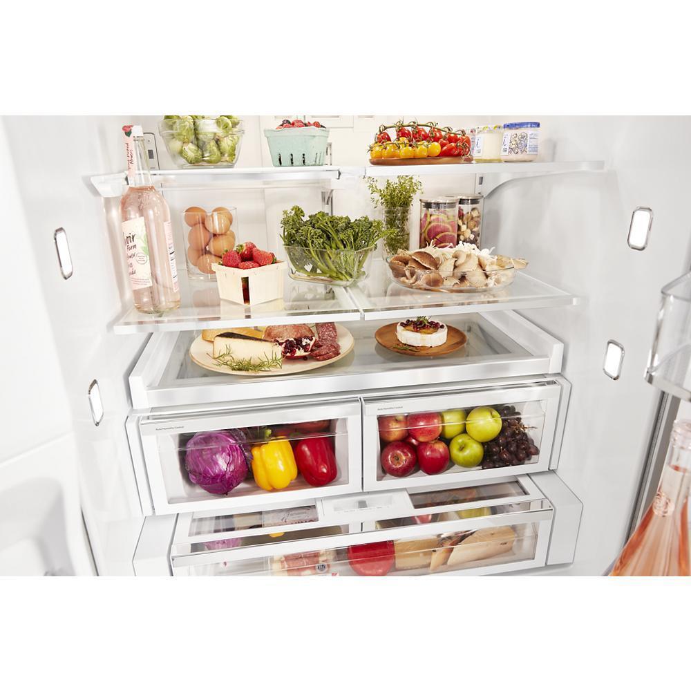 26.8 cu. ft. 36-Inch Width Standard Depth French Door Refrigerator with Exterior Ice and Water and PrintShield™ finish