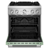 30-Inch 4 Burner Commercial-Style Dual Fuel Range with No Preheat Air Fry Mode