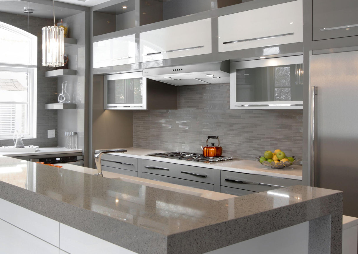 ALLASIO BLACK Undercabinet Range Hood 30" wide - 300CFM