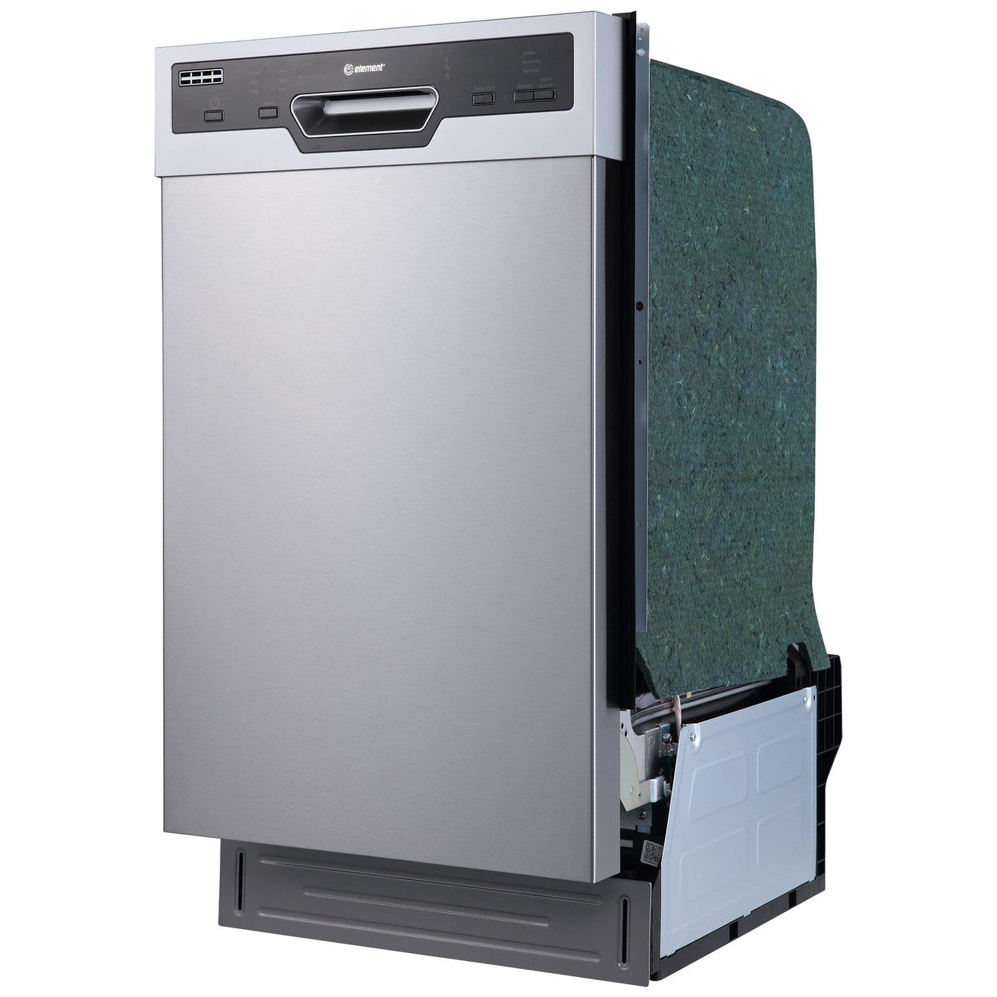 Element Electronics 18" Front Control Built-in Dishwasher - Stainless Steal (ENB6632PEBS)