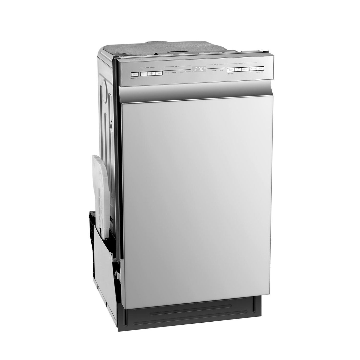 Midea 18" Front Control Dishwasher with Heated Dry