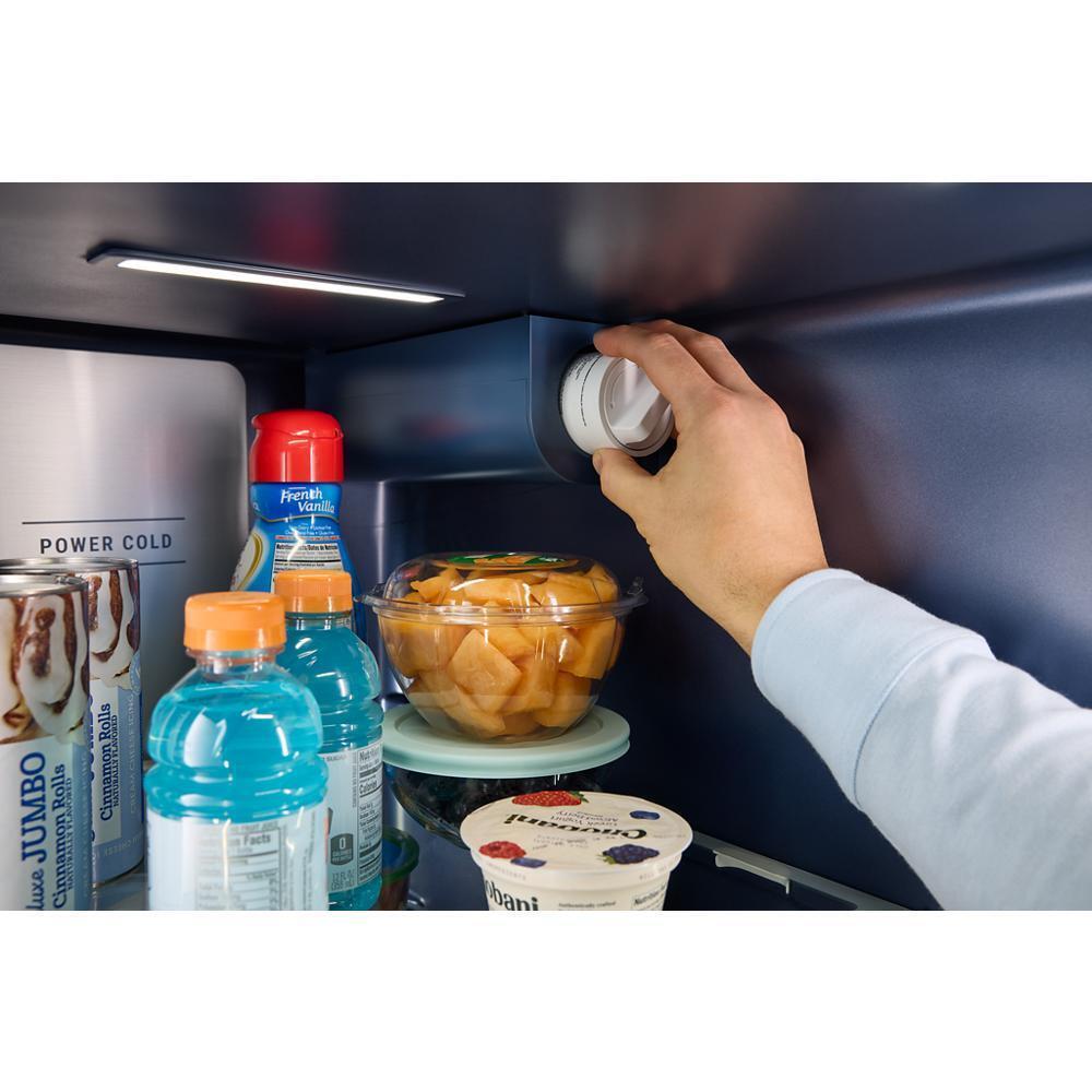 36-inch Wide Full-Depth Side-by-Side Refrigerator with Arctic Blue Interior - 28.7 Cu. Ft.