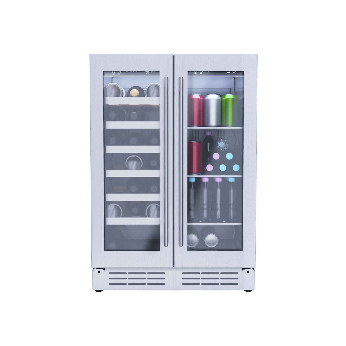 French Door, Dual Zone, Beverage and Wine Center