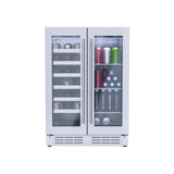 French Door, Dual Zone, Beverage and Wine Center
