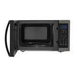 1.4 cu. ft. 1100W Sharp Black Stainless Steel Countertop Microwave Oven