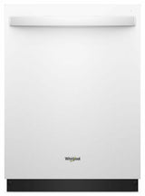 Stainless Steel Tub Dishwasher with Third Level Rack - White