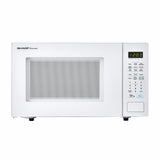 1.4 cu. ft. 1000W Sharp White Countertop Microwave Oven