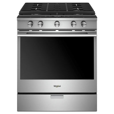 5.8 cu. ft. Smart Slide-in Gas Range with EZ-2-Lift™ Hinged Cast-Iron Grates