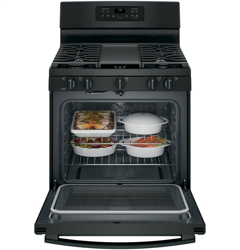 GE® 30" Free-Standing Gas Convection Range