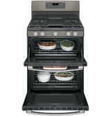 GE® 30" Free-Standing Gas Double Oven Convection Range