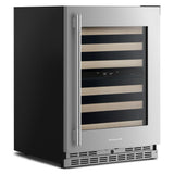 24" Undercounter Wine Cellar with Full-Extension Wood-Front Racks