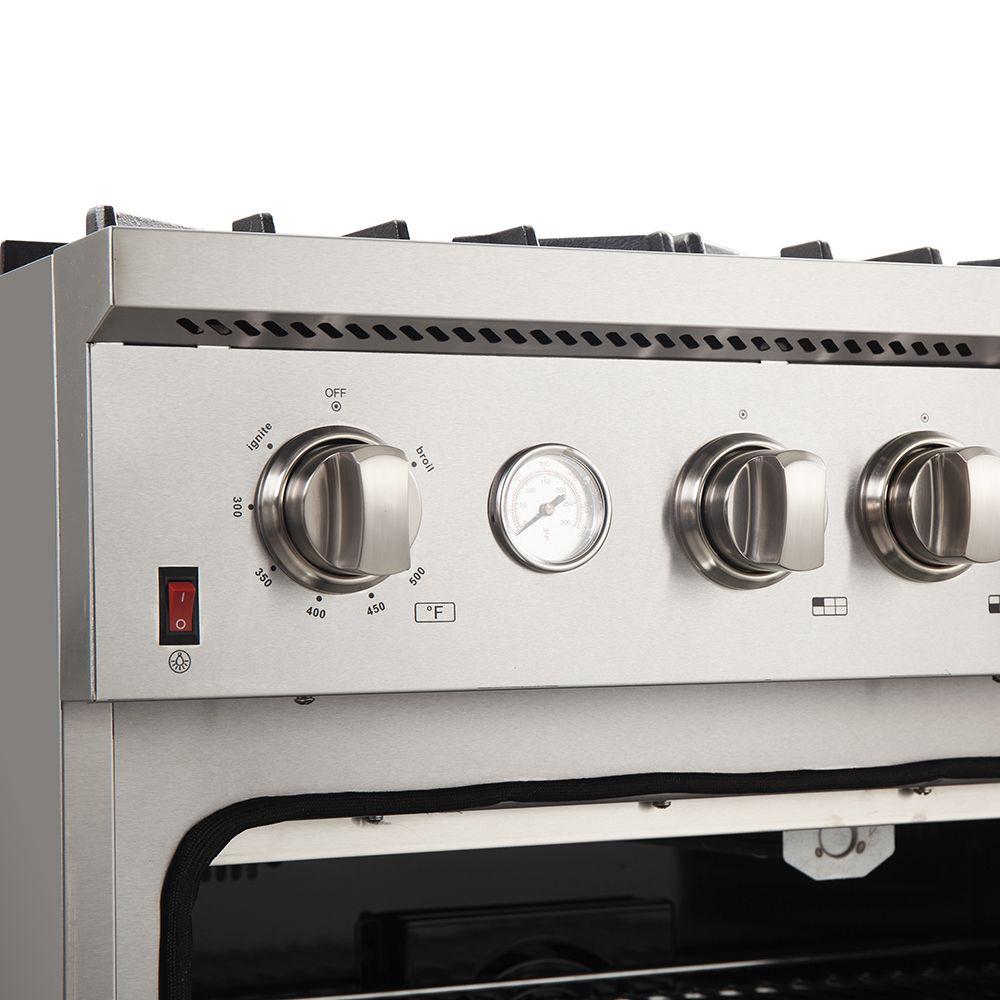 Forno - Silver Professional 36" Freestanding Gas Range