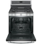 GE Profile™ 30" Smart Dual-Fuel Free-Standing Convection Range with Warming Drawer