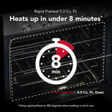 5.3 Cu. Ft. Smart Freestanding Electric Range with Convection Cooking Modes