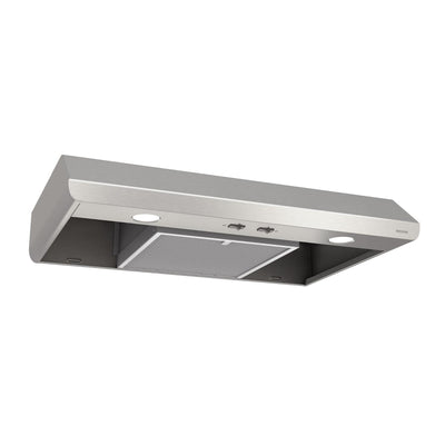Broan® Sahale 30-Inch Convertible Under-Cabinet Range Hood, 300 Max Blower CFM, Stainless Steel
