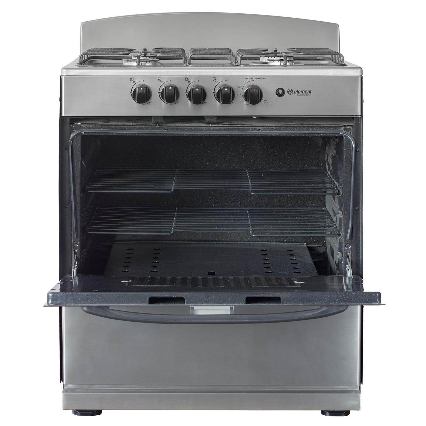 Element Electronics 4.0 cu. ft. 30", 4-Burner Gas Range (EEGR3A4MCCS)