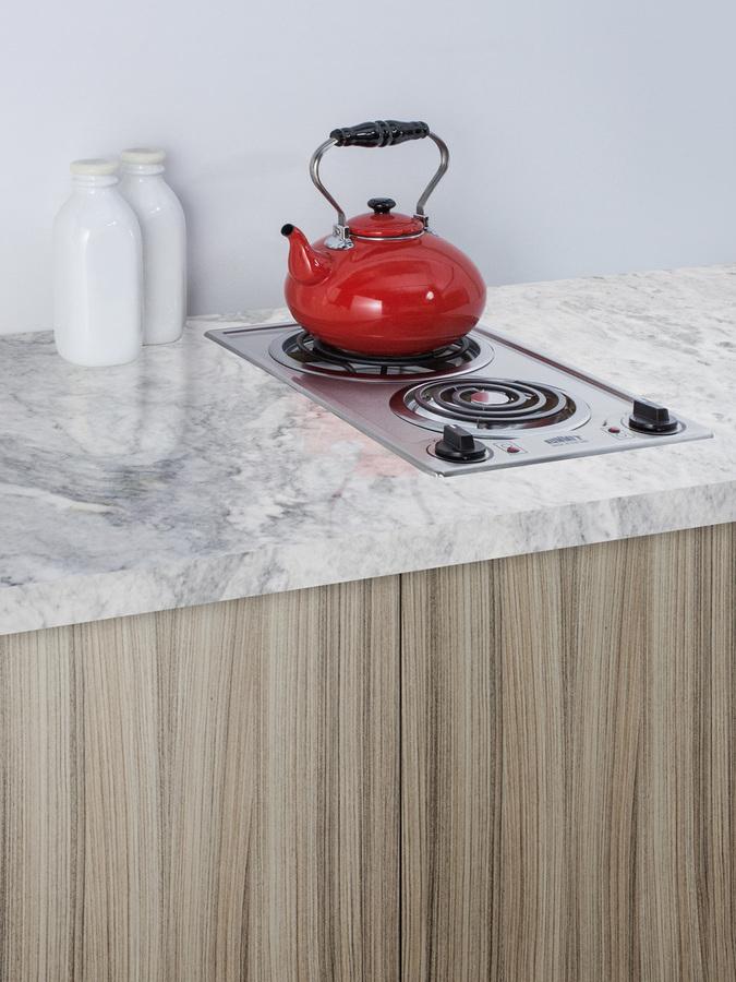 12" Wide 115v 2-burner Coil Cooktop