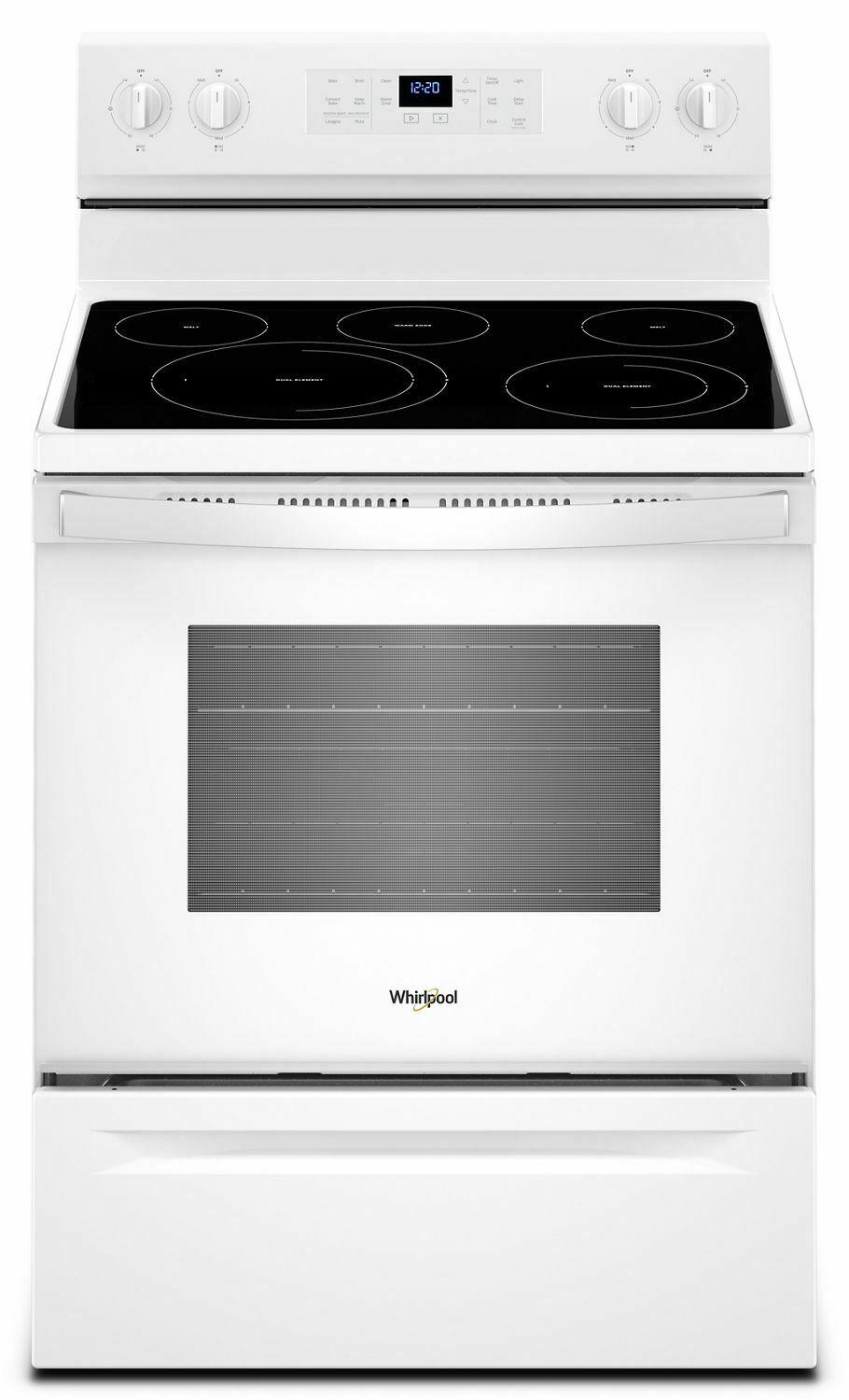 5.3 cu. ft. Whirlpool® electric range with Frozen Bake™ technology - White