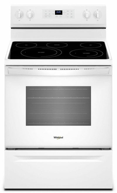 5.3 cu. ft. Whirlpool® electric range with Frozen Bake™ technology - White