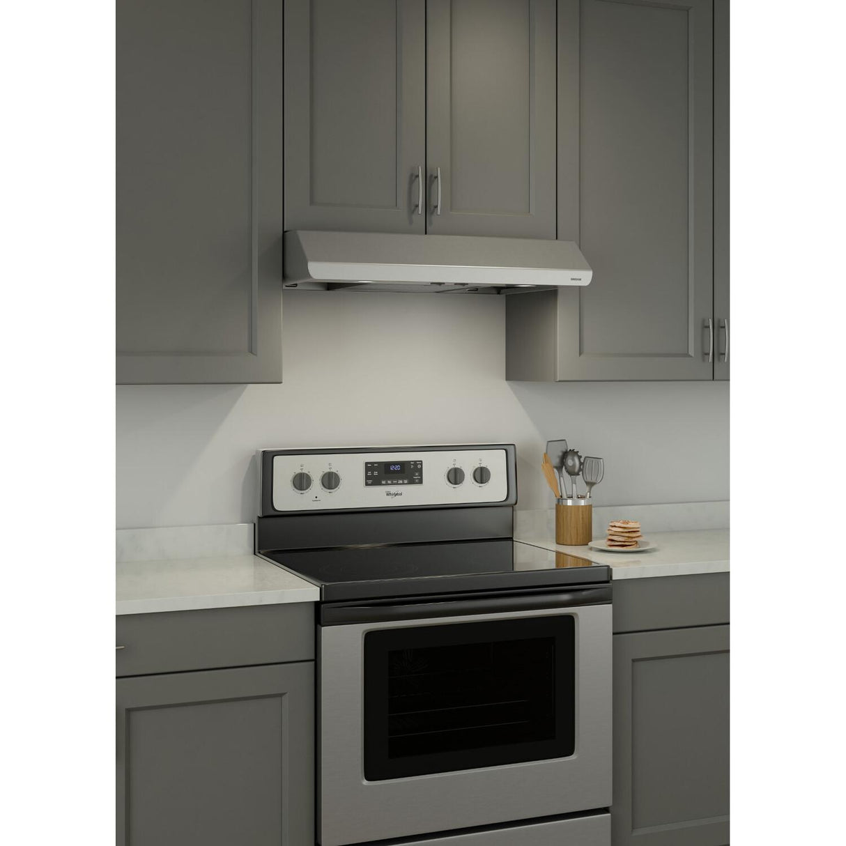 Broan® Sahale 30-Inch Convertible Under-Cabinet Range Hood, 300 Max Blower CFM, Stainless Steel
