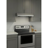 Broan® Sahale 30-Inch Convertible Under-Cabinet Range Hood, 300 Max Blower CFM, Stainless Steel