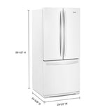 30-inch Wide French Door Refrigerator - 20 cu. ft.