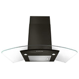 30" Concave Glass Wall Mount Range Hood