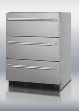 24" Wide 3-drawer All-refrigerator