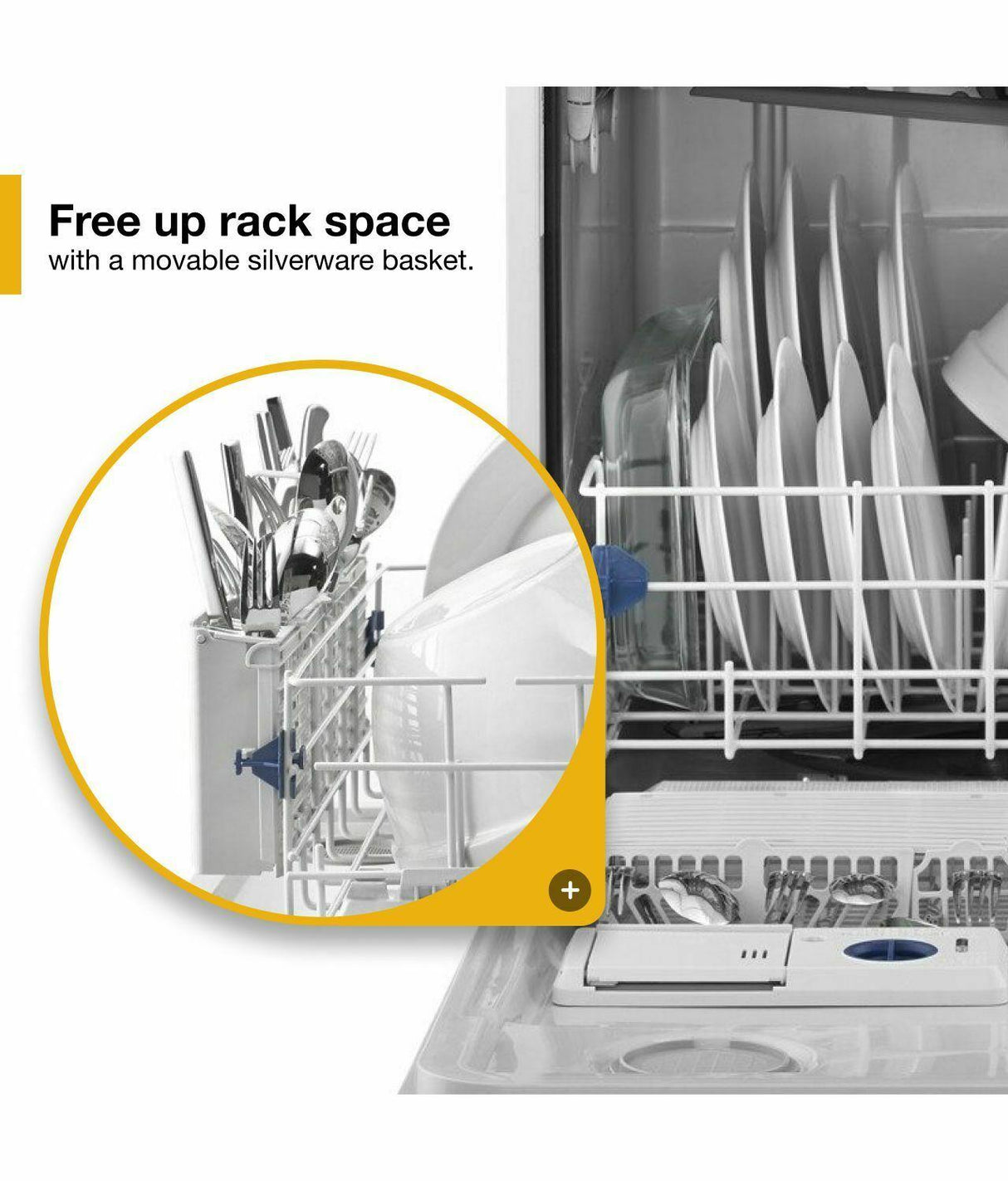 ENERGY STAR® certified dishwasher with 1-Hour Wash cycle - White