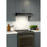 Broan® Elite 36-Inch Convertible Under-Cabinet Range Hood, Black