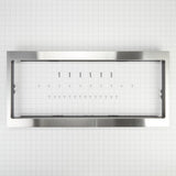 Built-In Low Profile Microwave Slim Trim Kit, Stainless Steel, Size: 31.5"L x 17.5"W x 5"D, fits cut-out height 12"