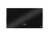 36'' Induction Cooktop with TFT Display Interface and Metal Frame Black Glass / Carbonio