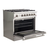 Forno - Silver Professional 36" Freestanding Gas Range