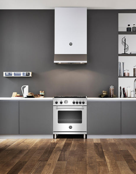30 inch All Gas Range, 4 Burner Stainless Steel