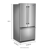 33-Inch Wide French Door Refrigerator - 22 Cu. Ft.