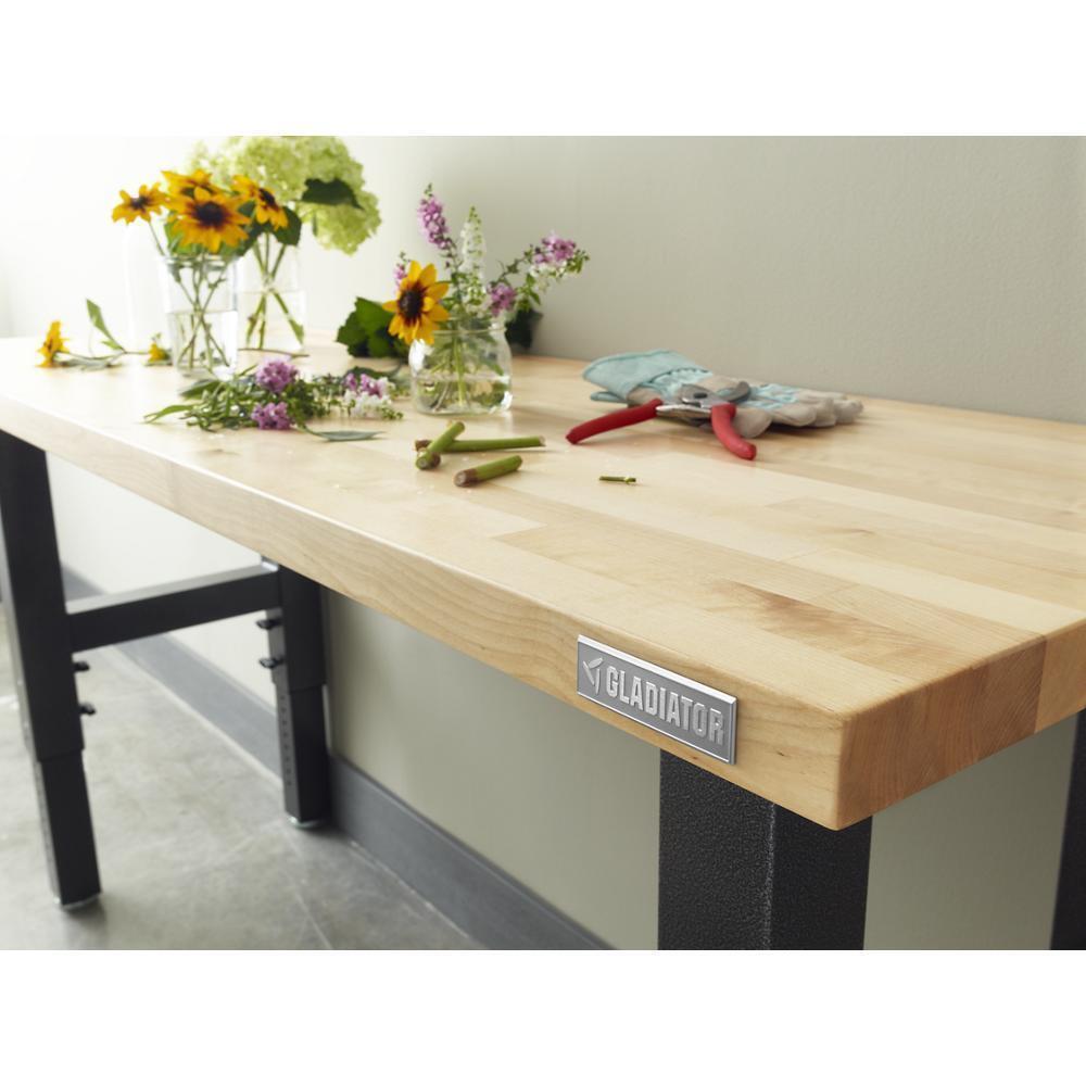 4' Adjustable Height Hardwood Workbench