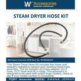 5' Black Steam Dryer Hose Kit