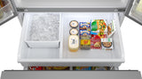 28.9 cu.ft. Standard Depth 36 in. French 3-Door Refrigerator with Water Dispenser in Stainless Steel