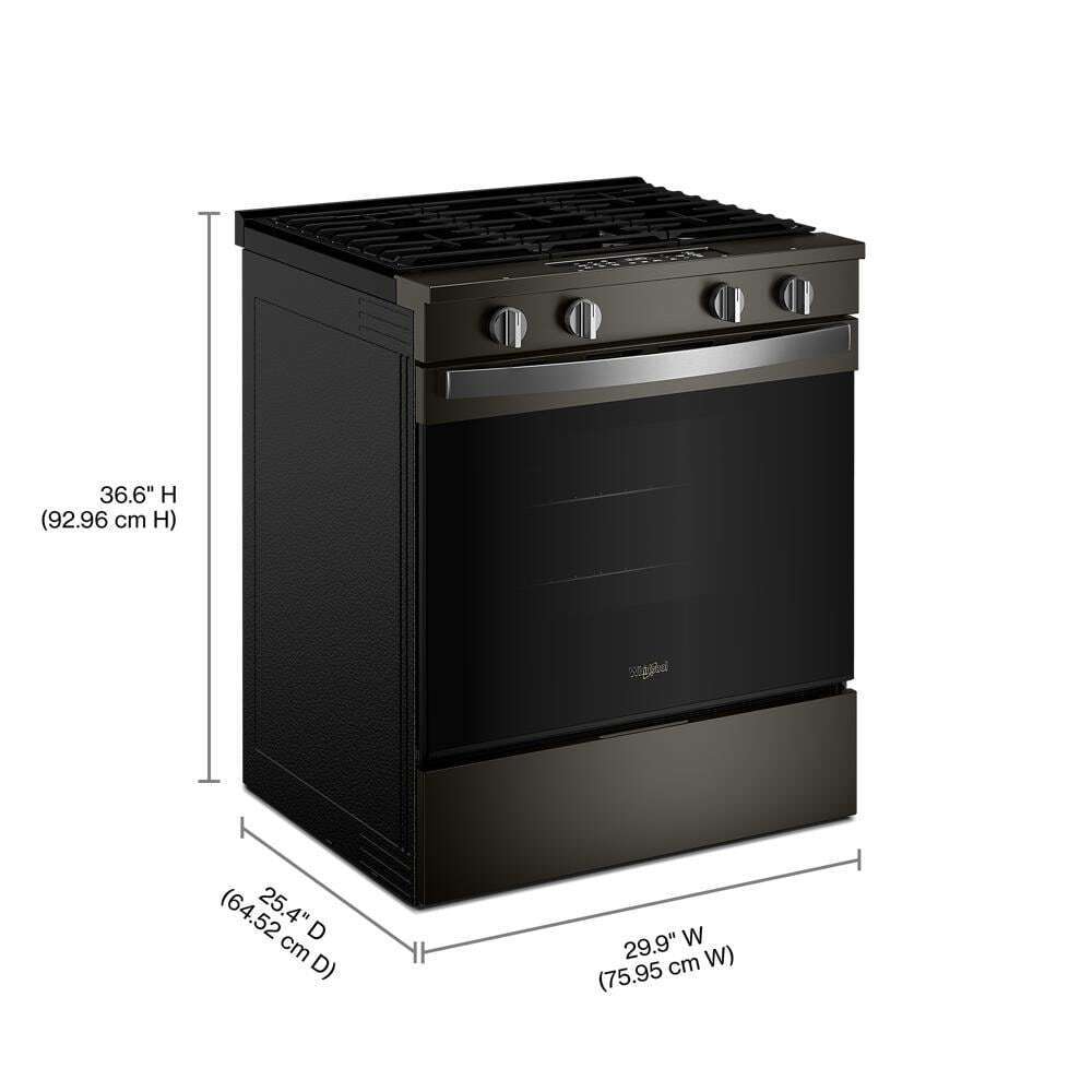 30-inch Gas Smart Range with Air Cooking Technology and Steam Clean