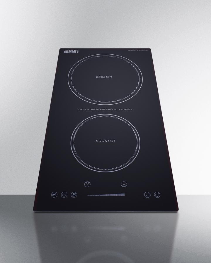 12" Wide 208-240v 2-zone Induction Cooktop With Safety Shutoff