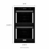 30" Double Wall Oven with Even-Heat™ True Convection - Black