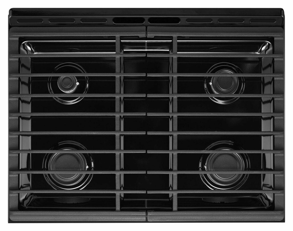 5.0 cu. ft. Front Control Gas Range with Cast-Iron Grates - Stainless Steel