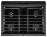 5.0 cu. ft. Front Control Gas Range with Cast-Iron Grates - Stainless Steel