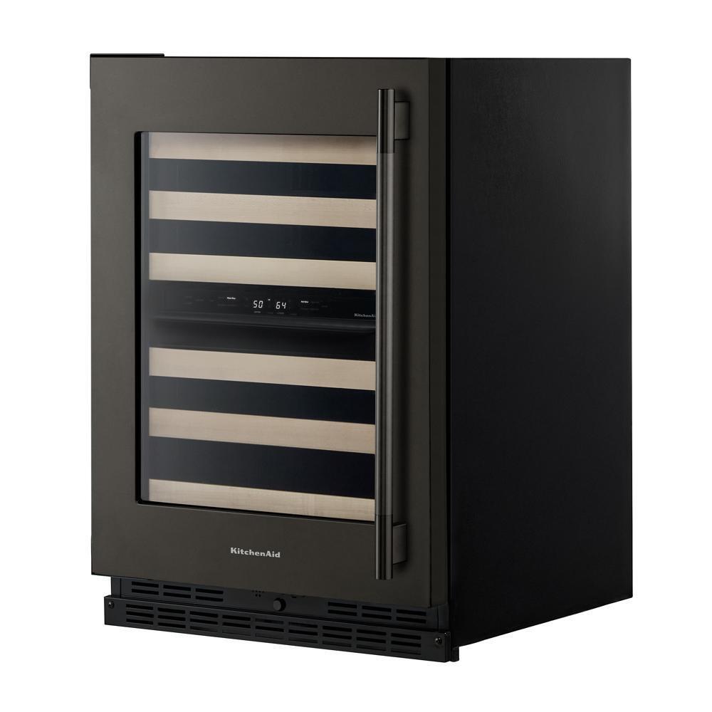 24" Undercounter Wine Cellar with Full-Extension Wood-Front Racks